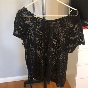 Black Lace Blouse